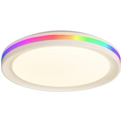 Mantra Iluminación Plafondlamp Gamer, RGB, CCT, afstandsbediening, wit