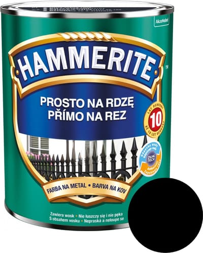 Hammerite Direct op roest mat 2,5l, Zwart