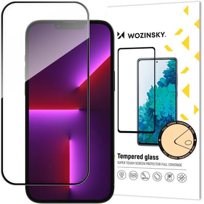 Wozinsky Series - Gehard Glazen Schermbeschermer - iPhone 15 Plus - Zwarte Rand - Volledige Hechting