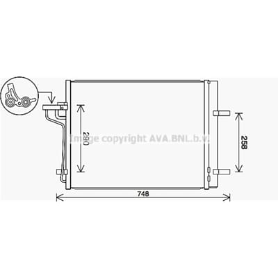 Condensator, airconditioning AVA COOLING FD5647D AVA