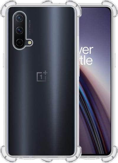 Hoesje - Geschikt voor OnePlus Nord CE - Sterk & Shockproof - Siliconen Case - Back Cover - Telefoon Hoes Shock Proof - Telefoonhoesjes - Transparant