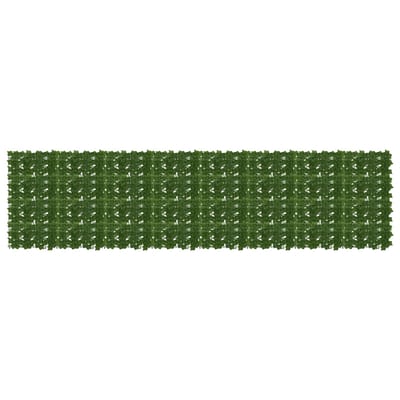 vidaXL - Balkonscherm - met - bladeren - Groen - 400 - x - 100 - cm