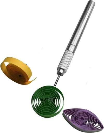 Quilling rolpen RVS - Pen voor het makkelijk oprollen van stroken filigraan papier - Filigraan hobby gereedschap