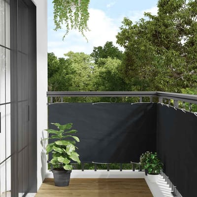 vidaXL - Balkonscherm - 75x500 - cm - oxford - stof - antraciet