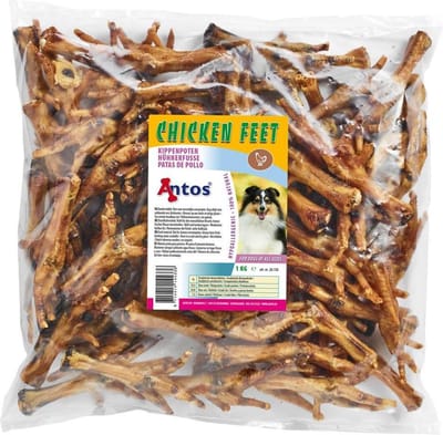 1 kg Gedroogde Kippenpoten Natuurlijke Snacks Hond Glutenvrij  Kippen Looppoten Honden Hondensnack