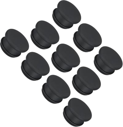 10x Zwarte Siliconen Gatstoppen Rubbers voor Waterdichte Afdichting (19mm Montagegat)