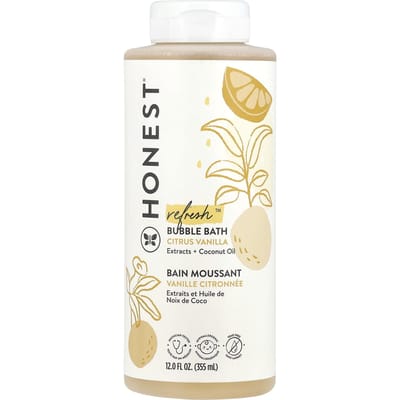 The Honest Company, Bain moussant doux au quotidien, orange douce et vanille, 12 fl oz (355ml) beige