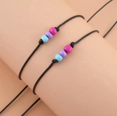 Akyol - Pride Armband – Regenboog – 2 stuks - Pride – Zwart –Armband -transgender armband -trans armband -transgender cadeau Gay - lesbian - trans - cadeau - kado - geschenk - gift - verjaardag - feestdag – verassing – respect – equalit
