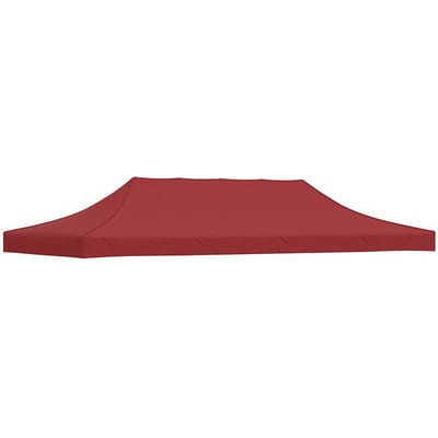 vidaXL - Partytentdak - 270 - g/m² - 6x3 - m - bordeauxrood