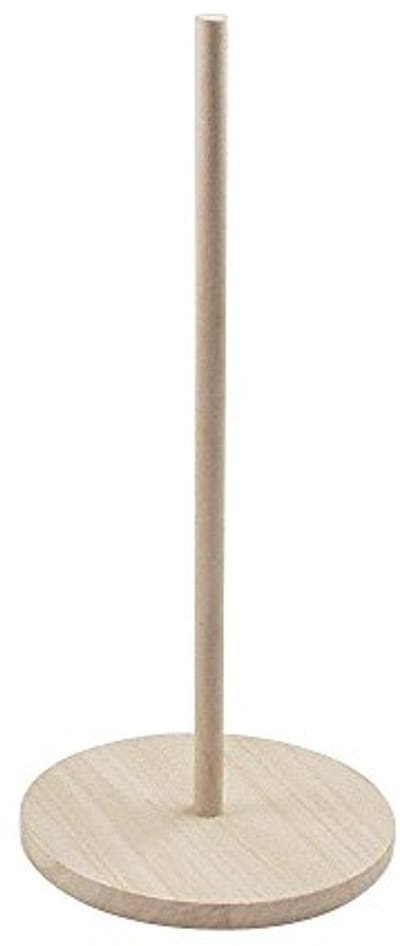 Houten standaard voor piepschuim torso 16 cm - Creatieve knutselmateriaal