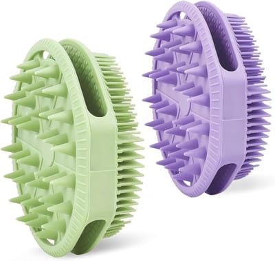 Zachte en Effectieve Silicone Lichaamsborstel - 2 Stuks Douche Spons voor Peeling en Reiniging van de Huid
