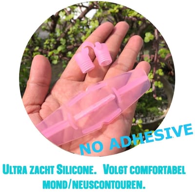 Mondtape: Lips & Gums, Anti snurken - Veilig en comfortabel ALTERNATIEF voor mondpleisters voor Snurken en Mondademen. vermindert mondrimpels, (man en vrouw), Kleur Roze