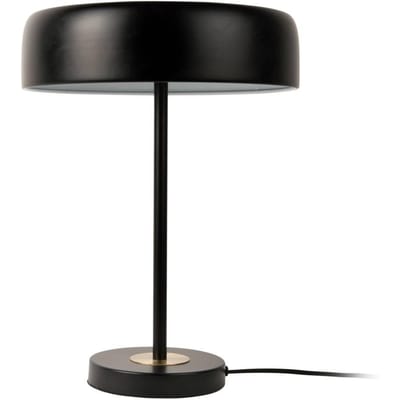 Leitmotiv Tafellamp Gold Disc - Zwart - 30x30x40cm - Modern