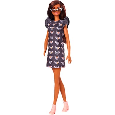 Barbie Fashionistas Lange Pop met Bruin Haar