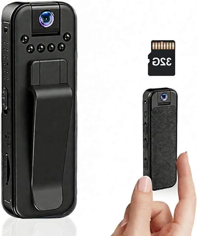 1080P Mini Bodycam Body Camera met 32 GB TF-kaart, draagbare Action Body Cam,