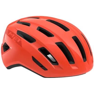 MET Miles Fietshelm Mannen & Vrouwen – Fietshelm Stadsfiets Volwassenen – E-Bike – Trekking – Maat S/M (52-58cm) – Coral Glossy (Rood)