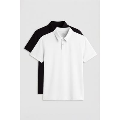 Heren Katoen-Elastaan Poloshirt