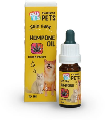 Excellent Pets Hennep olie Hond & Kat 10 ml - Omega 3 - CBD-houdend - Gevoelige huid & vacht - Huidverzorgingsmiddel - Hennepzaad Druppels - Hemp One