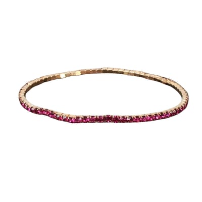 Livano Armband - Staal - Nep Zilver - Dames - Paars