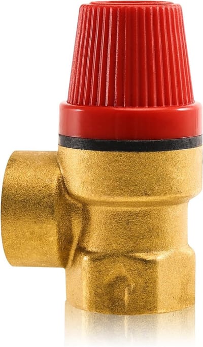 Veiligheidsventiel 1/2 Inch, Ontluchtingsventiel G1/2 Inch, Messing Drukregelventiel tot 5 Bar, DN15 Membranen, Geschikt voor Water, Olie en Gas