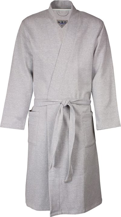 MEQ Heren Badjas - Kamerjas - Kimono - Grijs - Maat S