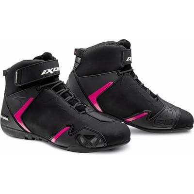 Ixon Gambler WP Lady Zwart Fuchsia Motorschoenen - Laars