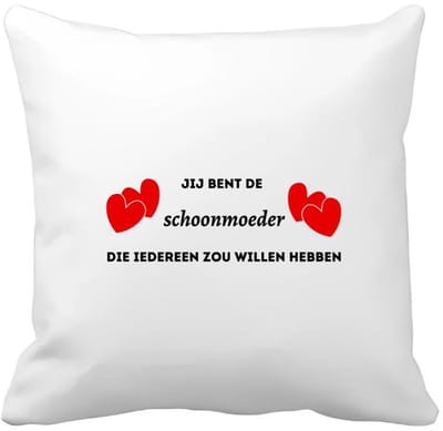 Akyol - jij bent de schoonmoeder die iedereen zou willen hebben Kussen hoes - Schoonmoeder - geweldige schoonmoeder - liefste schoonmoeder - verjaardag - cadeau - kado - bedankje - geschenk - 40 bij 40 cm