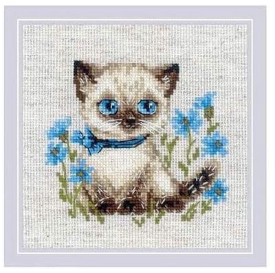 Borduurpakket Riolis - Siamese kitten - telpatroon om zelf te borduren 2118