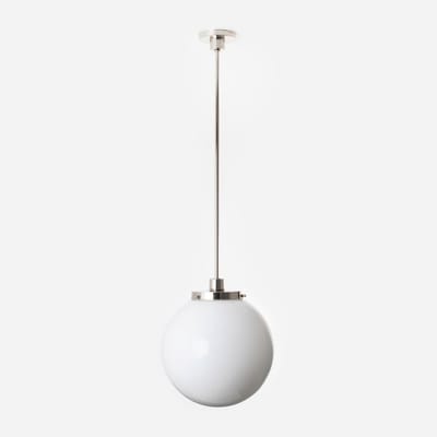 Hanglamp Bol Ø 35 20's Nikkel - Art Deco Trade