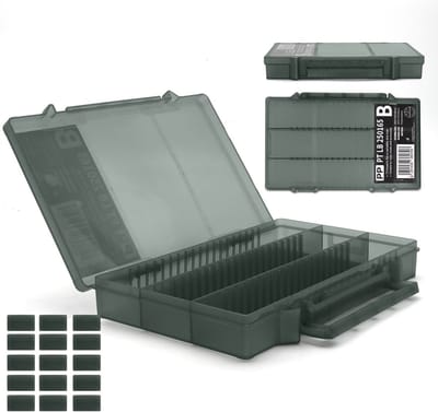 Eurocatch - Pro Tackle - LureBox 25G - Tacklebox - Viskoffer - Horizontaal Indeelbaar - Accessoire Box - Grey - Sorteerdoos