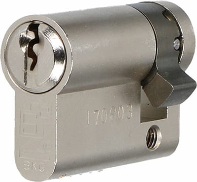 Cilinder - Vernikkeld - Messing - S2 - S2 veiligheidsS6 SKG**, halve