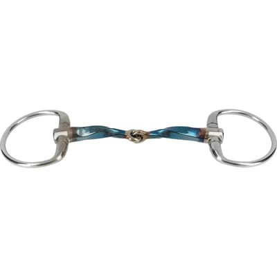 Olijfbit voor paarden Trust Sweet Iron Eggbutt Slow Twist Locked 16