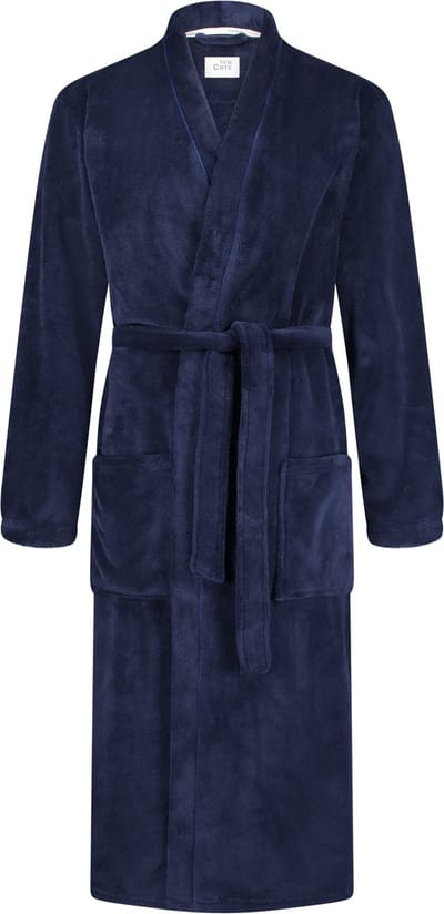 Ten Cate Basics badjas navy voor Heren | Maat M