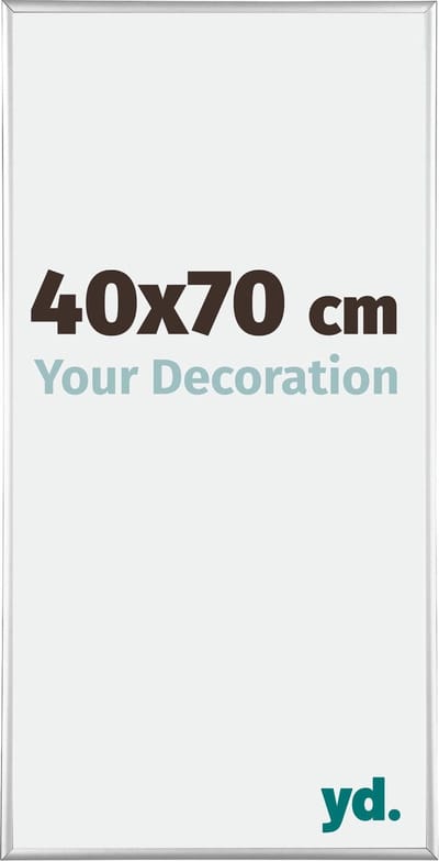 Your Decoration - Fotolijst 40x70 cm - Aluminium - Zilver Hoogglans - Kent