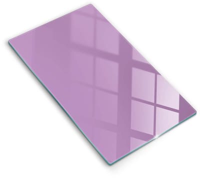 Wallfluent Glazen Snijplanken - Paars Snijplanken Glas - 30 cm x 52 cm - Paars Snijplanken van Glas - Glazen Keukenplank - Hygiënische Snijplank van Glas - Antislip Hakplank van Glas