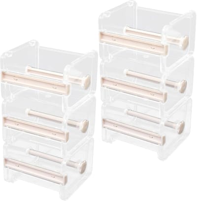 6 stuks washi-tape-organizer, tapehouder, washi tape, organizer, afplakband cutter, kantoortape, houder dispenser voor bureau