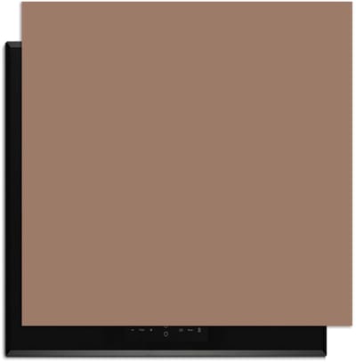 KitchenArt - Mocha Mousse – Inductie Beschermer - 60x52 cm - Kookplaat Beschermer - Luxe Afdekplaat Inductieplaat - Anti-slip & Oprolbaar - Beschermmat Inductiekookplaat