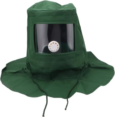 Sandblasting Balaclava voor Bescherming tegen Stof en Verf - Transparant Acryl, 1 Stuk, Ideaal voor Schilderen en Schuren