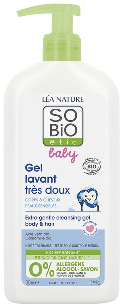 Léa Nature SO BIO étic Baby Zeer Zachte Bio Reinigingsgel 500 ml