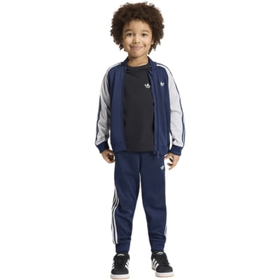Adidas Sst Tracksuit Trainingspakken Peuter - Blauw - Maat 123 - 128 CM - Poly Mesh