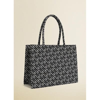 Tas met grote capaciteit voor dames Zomerse trendy jacquard handtas Kantoorwerker woon-werkverkeer Retro schoudertas voor dames gray