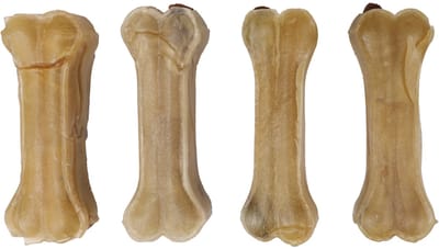 Flamingo R'hide Hondenbeen Met Munt - 9 cm - 4 stuks - Glutenvrije Kauwsnack voor Gezonde Tanden en Frisse Adem