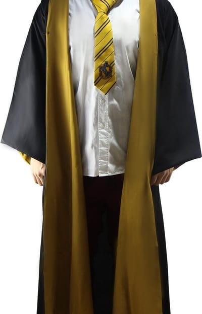 Harry Potter - Hufflepuff Wizard Robe / Huffelpuf tovenaar kostuum (XL)