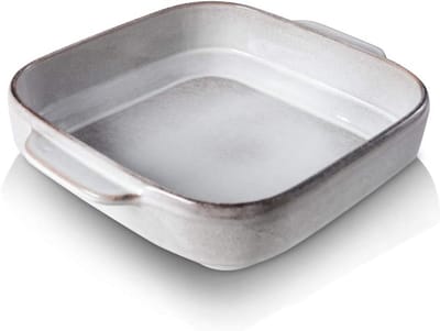Keramische Bakvormen 8x8 | Vierkante Ovenschalen voor Taart en Brownies | Reactief Glazuur