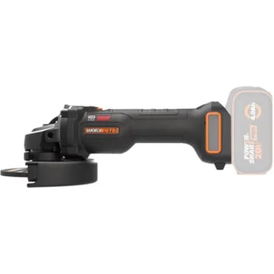 Worx Accu Haakse Slijper 20v 125 Mm Brushless - (zonder Accu)