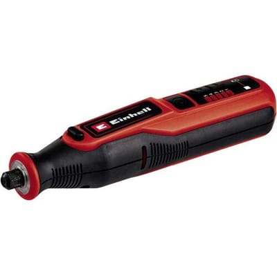 Einhell Accu Roterende Multitool - 7,2 V/1.5 Ah/Li-ion - 5.500-26.000 t/min - Spanbereik: 1,6-3,2 mm - Max. diameter opzetstukken: Ø32 mm - Max. opzetlengte: 18 mm - Incl. laadstation + 57-delige accessoireset