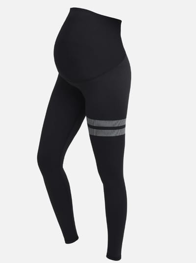 Stronger - Thermo Maternity - Zwangerschaps Legging - Dames - Zwart - Maat XXL