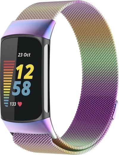 Milanees bandje - geschikt voor Fitbit Charge 5 / Charge 6 - multicolor