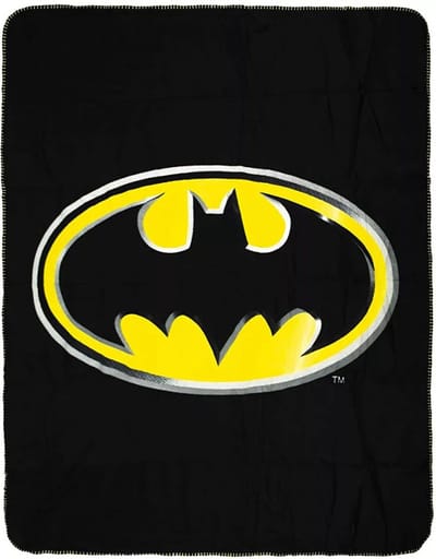 Batman fleece plaid - 100 x 140 cm (zwart)