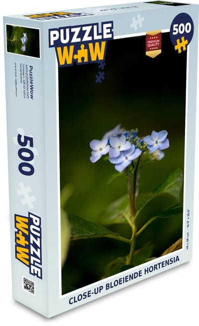 Puzzel Close-up bloeiende hortensia - Legpuzzel - Puzzel 500 stukjes